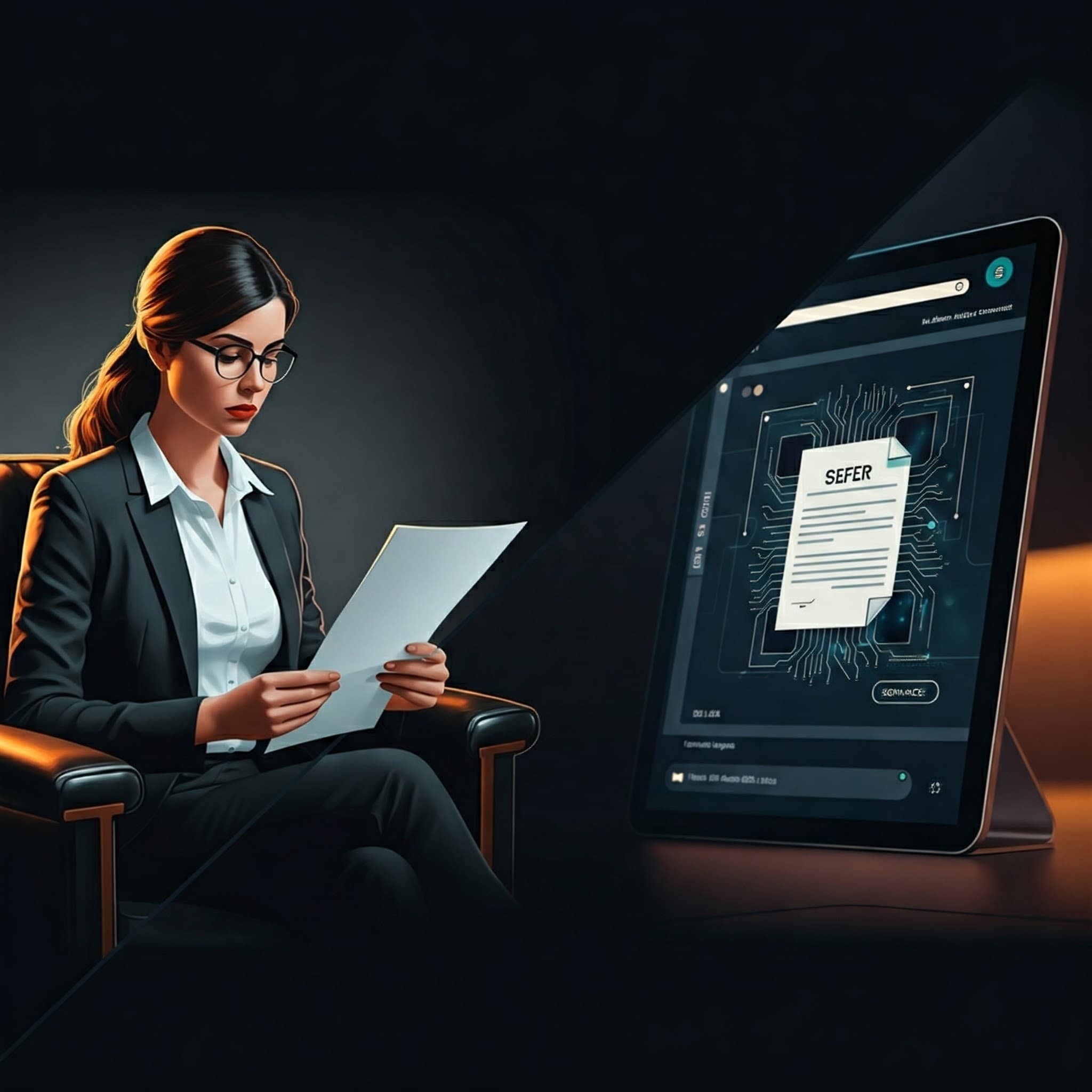 A professional using AI services.